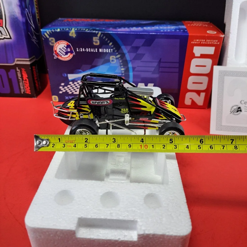 Action Racing Kenny Irwin #4 Wynn's 1994 Midget 1:24 Black Excellent Limited Ed